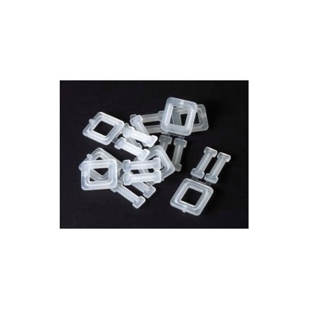 Pac Strapping Products Pac Strapping Polypropylene Strapping Plastic Buckles, 1-1/2" Max Strap Width, White, Pack of 1000 PLB-4A